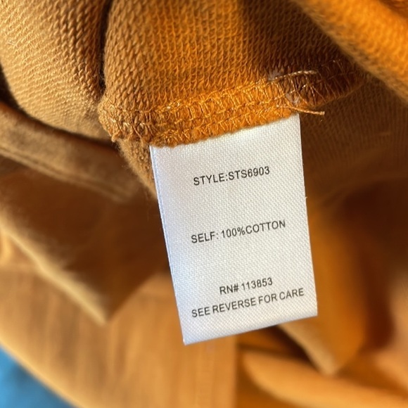 NWT Minimalist Terry Skirt Boutique Mini XS Venus French Camel Yellow Casual - Picture 12 of 12